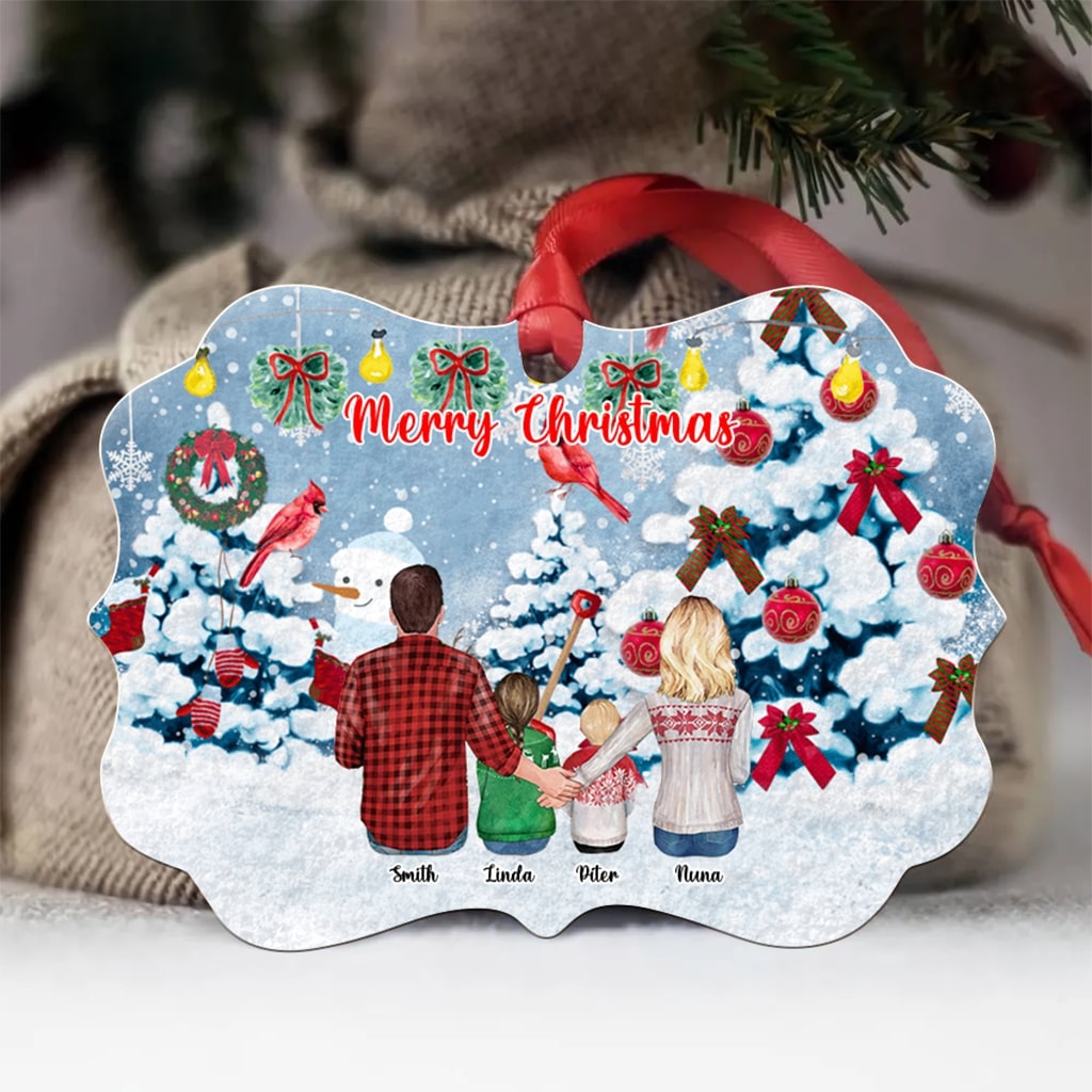 Christmas Ornaments Gift -Personalized Family Ornaments - Custom Ornaments