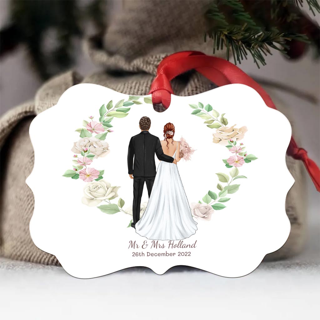 Personalized Ornament For Married Couple - Custom Ornament Couple Gift