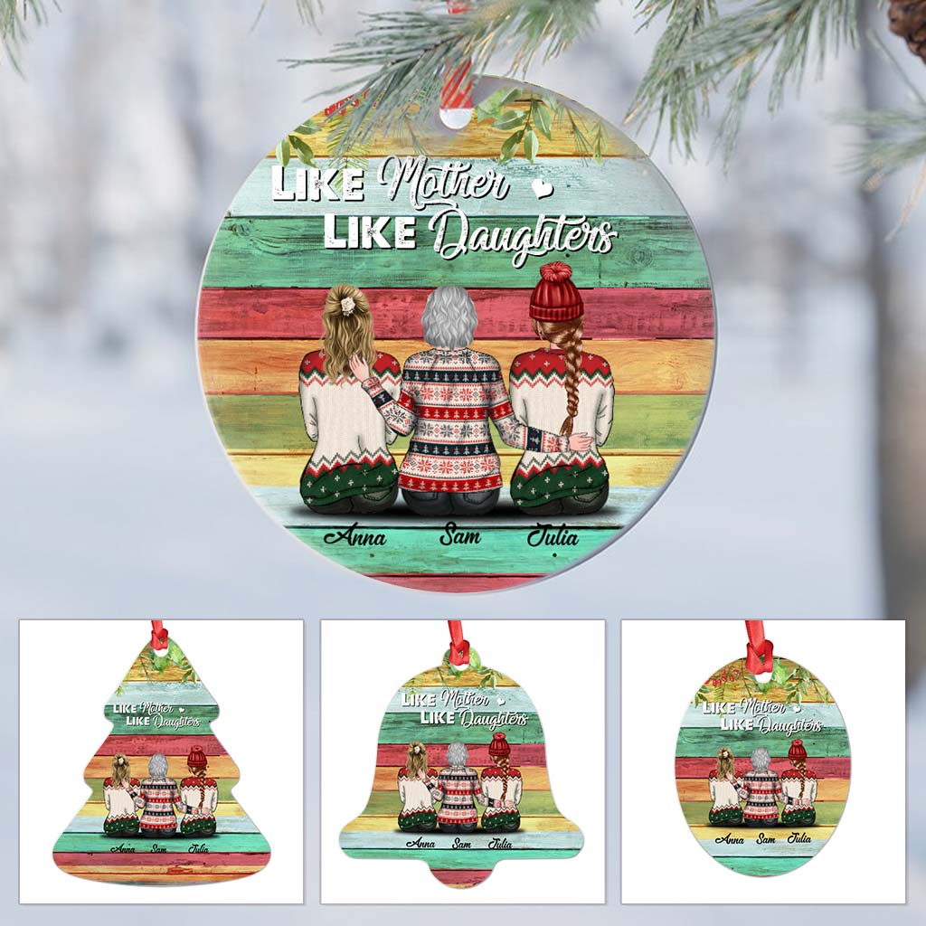 Like Mother Like Daughters Ornaments Christmas - Custom Christmas Ornament Gift - Personalized Ornaments