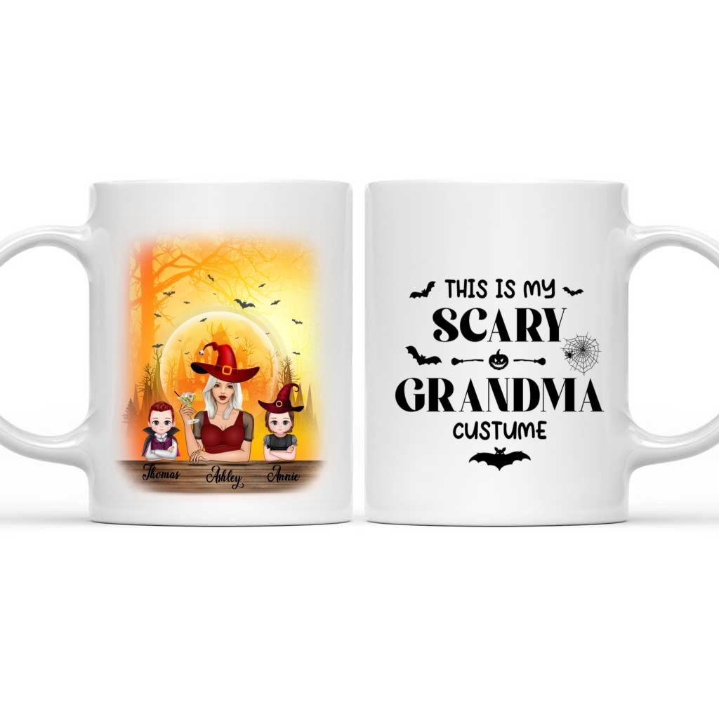 Halloween Mug Pattern Grandma Witch - Personalized Mug
