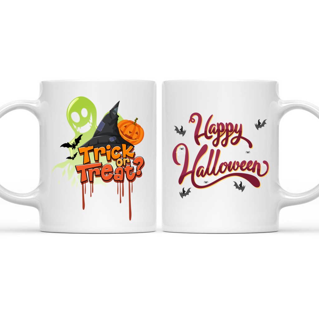 Halloween Mug - Ghost Scary Pumpkin Trick Or Treat