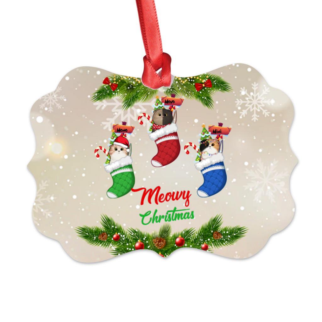 Merry Christmas 2022 - Ornaments Medallin - Personalized Custom Cat