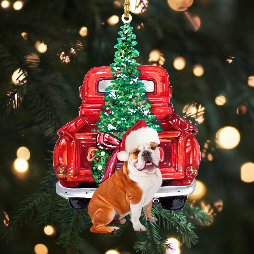 Personalized Dog Ornament, Custom Dog Christmas Ornament, Pet Portrait Name Gift type3