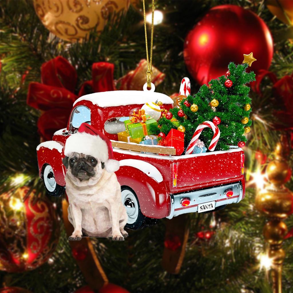 Personalized Pet Ornament, Custom Dog Christmas Ornament, Pet Memorial Ornament, Pet Portrait Name Gift
