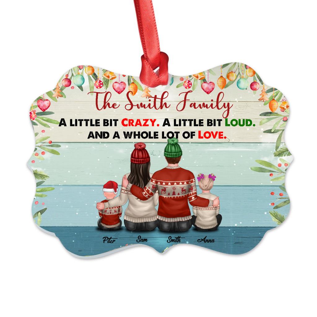 Personalized Christmas Ornaments - The Smith Family - Personalized Christmas Ornaments Medallion