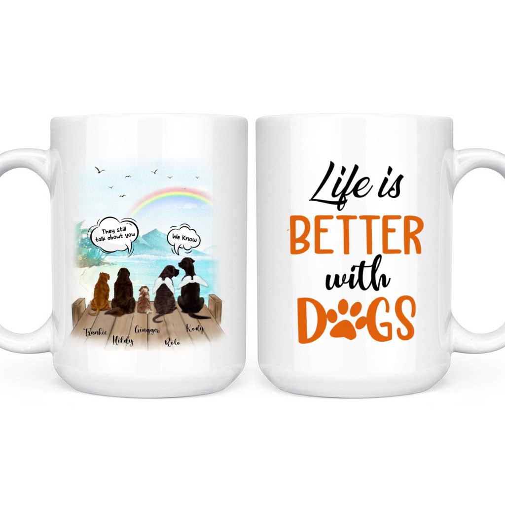 Personalized Dog Mug - Life Is Better With Dog - Custom Dog Mug