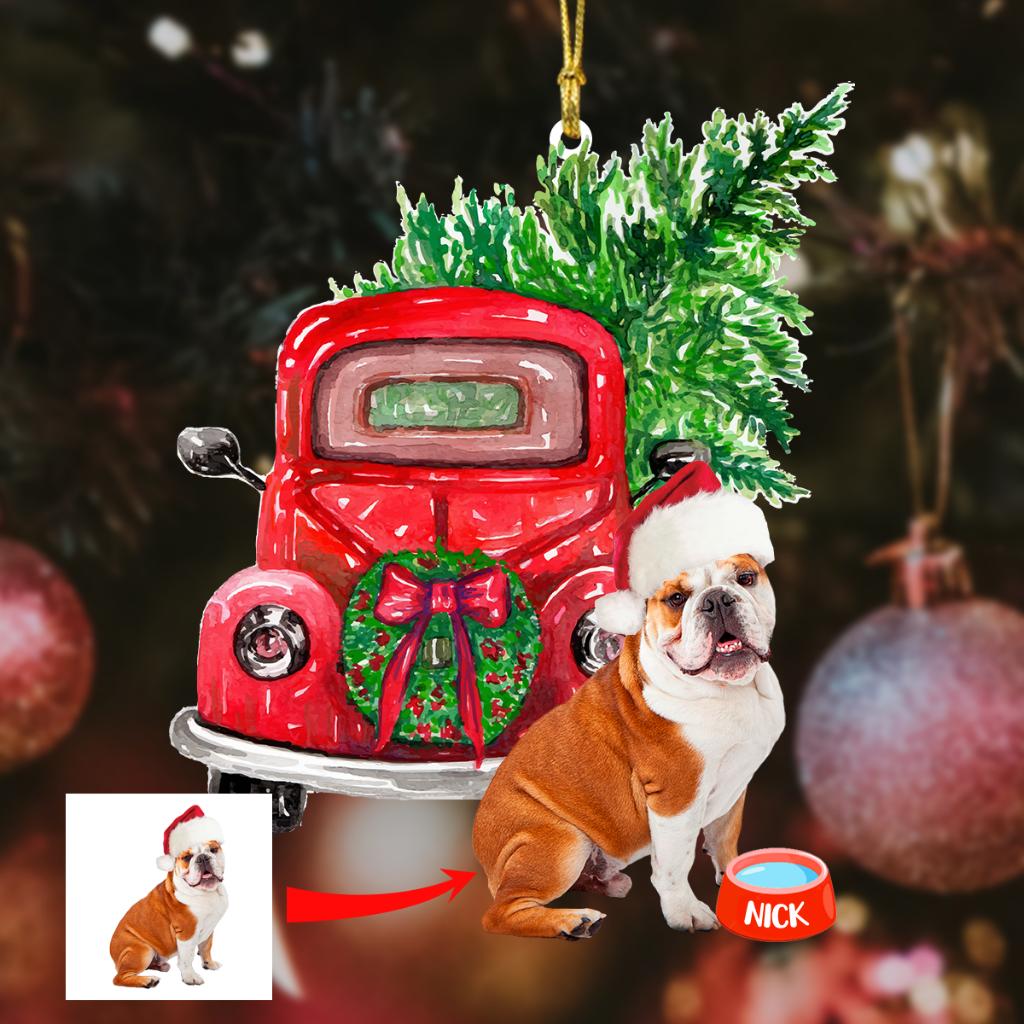 Personalized Christmas Dog Ornaments - Custom Dog Christmas Ornaments - Dog's First Christmas