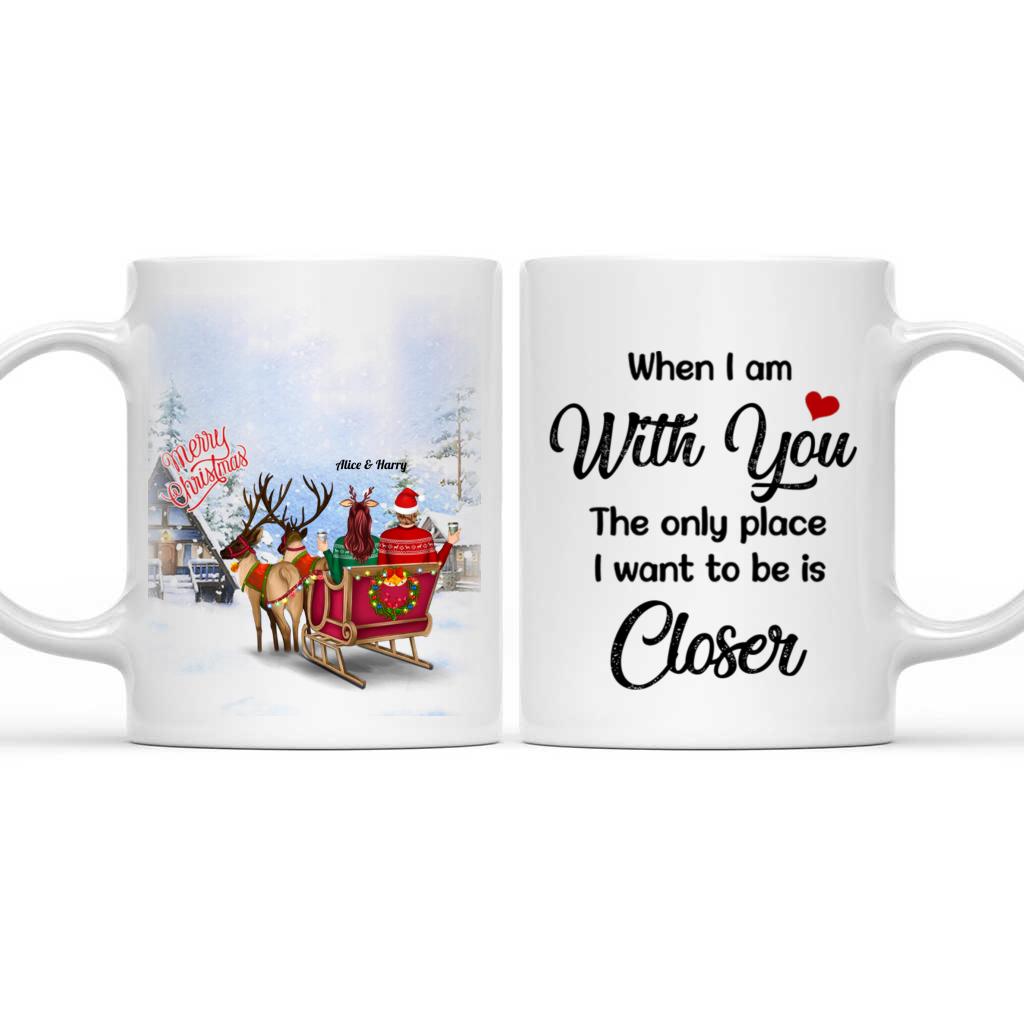 Personalized Mug - Christmas 2022- Couple Mug Love Story - My Heart Wherever You Are