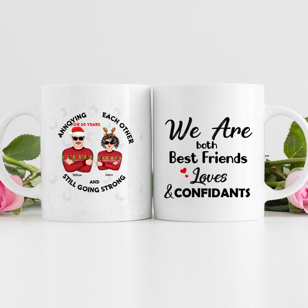 Personalized Christmas Mug - For Anniversary Couple - Custom Couple Mug